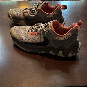 Nike Giannis Immortality 2 Men's Basketball Shoes Gray & Black w/ Orange Accents